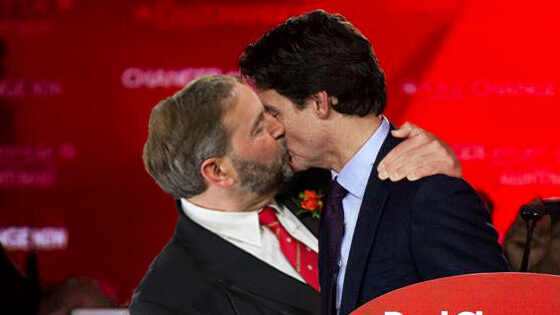bisous gay justin trudeau