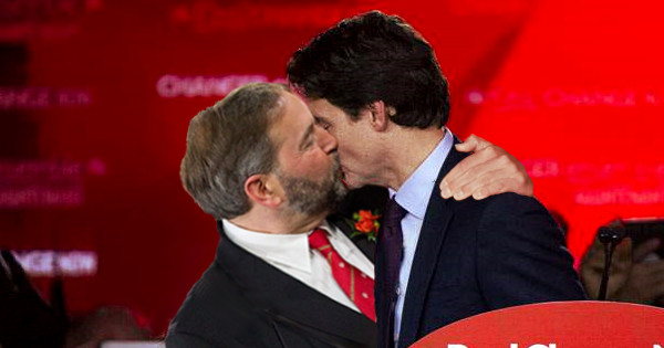 bisous gay justin trudeau